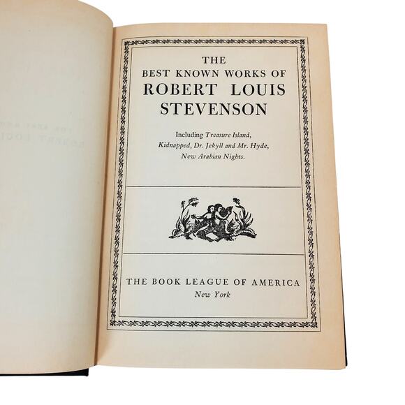 Vtg Set of 2 Book League of America Stevenson Clemens HC 1941 New York - Picture 4 of 16